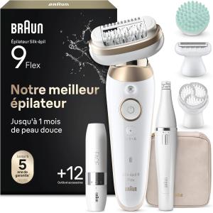 Image Épilateur Braun Silk Epil 9 9-681 3D FaceSpa - Blanc à 207,99€
