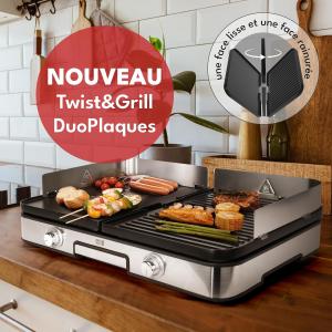 Image Plancha électrique LEBENLANG 2400W - Argent / Noir à 111€