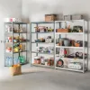 Image Étagère acier SPACEO - 5 tablettes - Gris à 41,90€