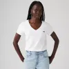 Image T-shirt Levi's Col V - Blanc, Noir ou Rayé à 13€