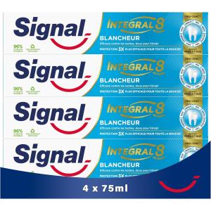 Image Pack 4 Dentifrice Signal Integral 8 - 75ml x 4 à 6,60€