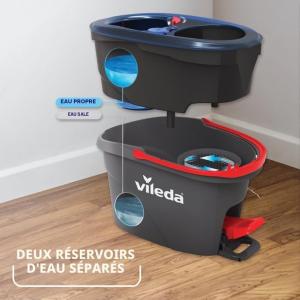 Image Balai serpillière Vileda H2prO Spin Mop - Gris à 41,99€