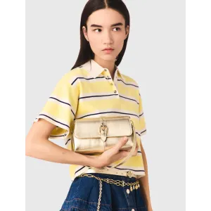 Image Sac à main Maje Miss M Walk métalisé - Doré clair à 196€