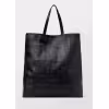 Image Sac cabas en cuir patchwork - Noir à 167,99€