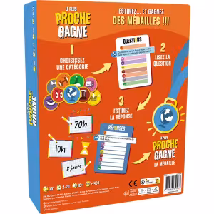 Image Jeu de société Asmodée Le Plus Proche Gagne - Rouge à 24,49€