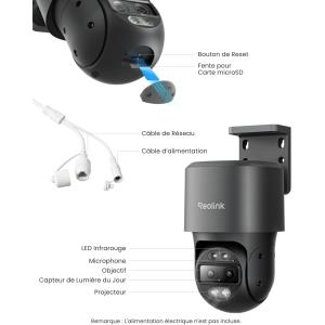 Image Caméra Reolink TrackMix PoE - Gris à 179,99€