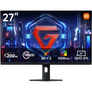 Image Moniteur gaming 27" 2k XIAOMI P27QDB-RGGL - 1ms, 200Hz - Noir et Blanc à 179€