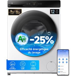 Image Lave-linge séchant Xiaomi WD090MJA11EU Mijia Front Load Washer Dryer Pro 9 kg - Blanc à 519€