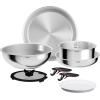 Image Batterie de cuisine Tefal Ingenio Comfort Max - Acier Inoxydable à 64,99€