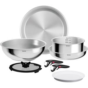 Image Batterie de cuisine Tefal Ingenio Comfort Max - Acier Inoxydable à 64,99€
