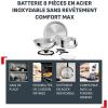 Image Batterie de cuisine Tefal Ingenio Comfort Max - Acier Inoxydable à 64,99€
