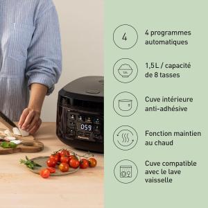 Image Cuiseur à riz Panasonic SR-DA152KXE - 1.5L - Noir à 86€