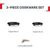 Image Set de poêles Tefal Ingenio Comfort Max - Acier Inoxydable à 40,99€