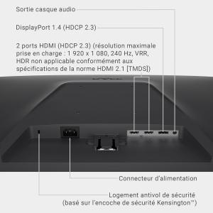 Image Moniteur gaming Dell SE2426HG - Noir à 92,65€