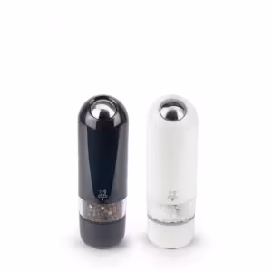 Image Duo de moulins à poivre et sel électriques Alaska - Noir et Blanc à 87€