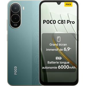 Image Smartphone XIAOMI POCO C81 Pro - 128Go, 6.9" 120Hz - Noir, Or ou Vert à 109€