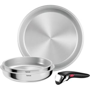 Image Set de poêles Tefal Ingenio Comfort Max - Acier Inoxydable à 48,99€