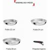Image Set de poêles Tefal Ingenio Comfort Max - Acier Inoxydable à 48,99€