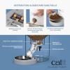 Image Distributeur automatique Catit Pixi Smart Feeder - Blanc/jardin opulent à 60,14€