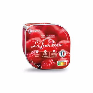 Image Sorbet Picard La framboise - Rouge à 4,48€