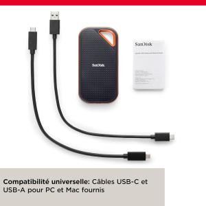 Image SSD externe SanDisk Extreme PRO 1 To - Noir à 174,81€