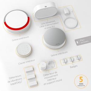 Image Alarme maison connectée Somfy Home Alarm Advanced Plus - Blanc à 719€