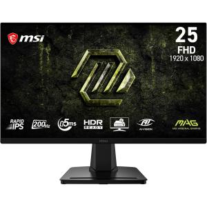 Image Écran PC gaming 24.5" FHD MSI MAG 256FA E20 - 200 Hz, 0.5ms - Noir à 99,99€