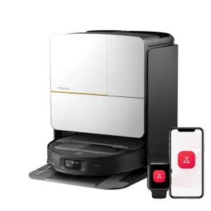 Image Robot aspirateur laveur Roborock Saros Z70 - Argent ou Noir à 709€