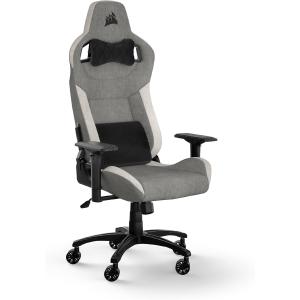 Image Fauteuil gaming Corsair T3 RUSH - Gris & Blanc à 269,90€