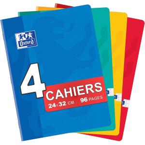 Image Cahiers Oxford Color Life - Lot de 4 - Couleurs assorties à 10,99€