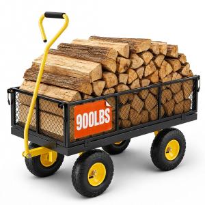 Image Chariot de jardin VEVOR V900 - Jaune + Noir à 87,30€