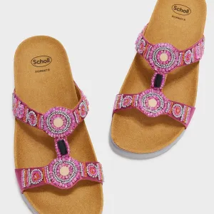 Image Sandales Scholl New Bogotà Wedge - Fuchsia / Argenté ou Émeraude / Bleu à 39 €