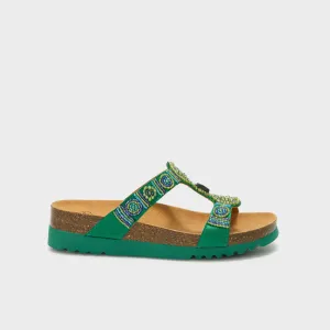 Image Sandales Scholl New Bogotà Wedge - Fuchsia / Argenté ou Émeraude / Bleu à 39 €