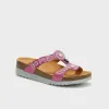 Image Sandales Scholl New Bogotà Wedge - Fuchsia / Argenté ou Émeraude / Bleu à 39 €