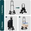 Image Chariot de courses VOUNOT 6 roues - Noir Oxford ou Gris à 26,99€