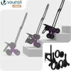 Image Chariot de courses VOUNOT 6 roues - Noir Oxford ou Gris à 26,99€