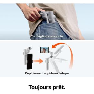 Image Stabilisateur Insta360 Flow 2 Pro - Gris à 159€