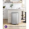 Image Poubelle de cuisine SONGMICS LTB050E01 - Argent à 68,63€