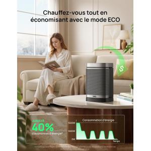Image Chauffage d'appoint DREO Atom One - Argent à 49,99€