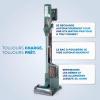 Image Aspirateur balai Shark BU3623EUT PowerLite Clean & Empty spécial Poils d’Animaux - Gris à 229,99€