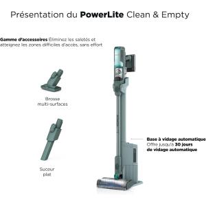Image Aspirateur balai Shark BU3623EUT PowerLite Clean & Empty spécial Poils d’Animaux - Gris à 229,99€