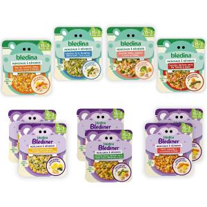 Image Plats bébé Blédina Morceaux à Dévorer - Pack de 10 à 14,43€