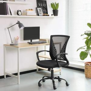 Image Fauteuil de bureau SONGMICS OBN22BK - Noir à 49,99€
