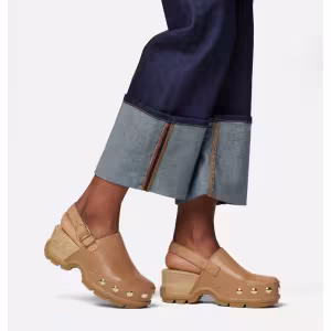 Image Sabot SOREL Roamn Clog RVT Femme - Crimson Fire, Gum 16 ou Tawny Buff, Gum 17 à 89,60€