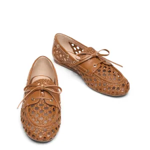 Image Mocassin Stuart Weitzman TINSLEY WOVEN - Boho Tan à 220€