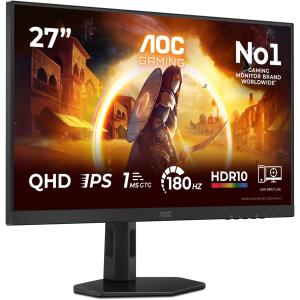 Image Écran PC 27" 2K AOC Q27G4XFAD - 180Hz, 1ms - Noir à 149€