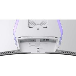 Image Écran PC gaming Incurvé 39" 4K LG UltraGear 39GS95QE-W - 0.03ms, 240Hz - Blanc à 699,99€