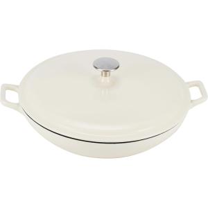 Image Sauteuse en fonte émaillée Amazon Basics SX-33QTW - Blanc à 28,49€
