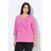 Image T-shirt Ulla Popken Nice - Fuchsia foncé à 28,79€