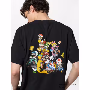 Image T-shirt UNIQLO UT MARIO KART WORLD - Noir à 12,90€